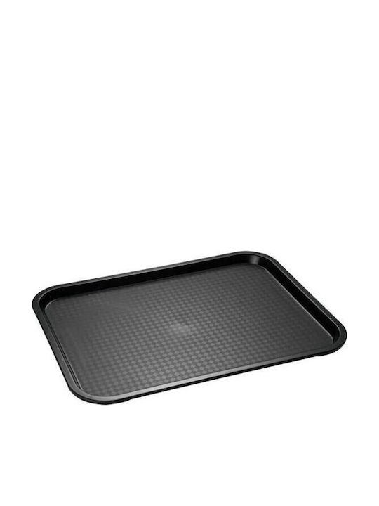 Dianomiki Rectangular Serving Tray with Handles in Black Color 30.5x40.6cm 1216PT 1pcs