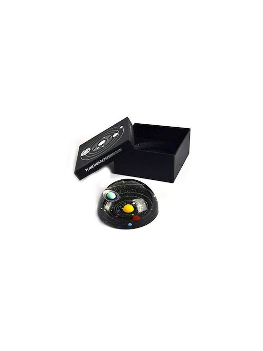 Kikkerland Planetarium Press Papier for Office Decoration from Glass 8x8cm in Black color