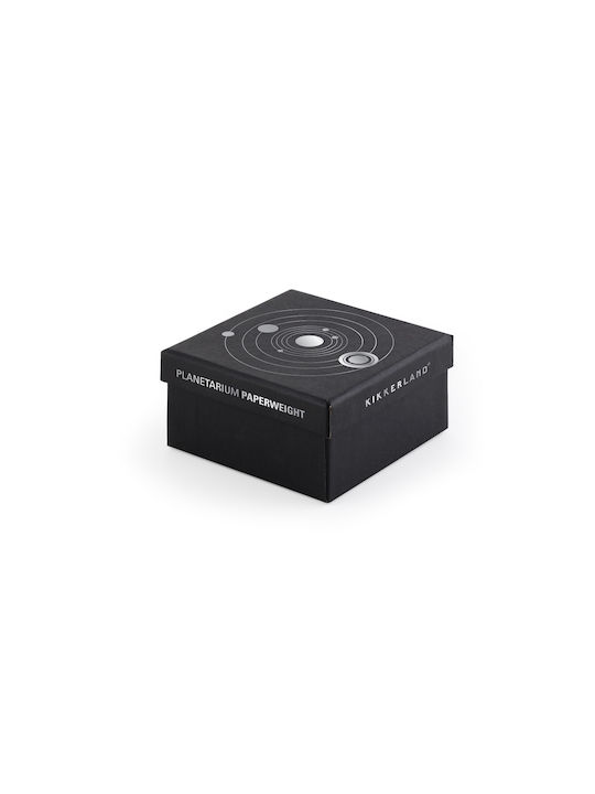 Kikkerland Planetarium Press Papier for Office Decoration from Glass 8x8cm in Black color