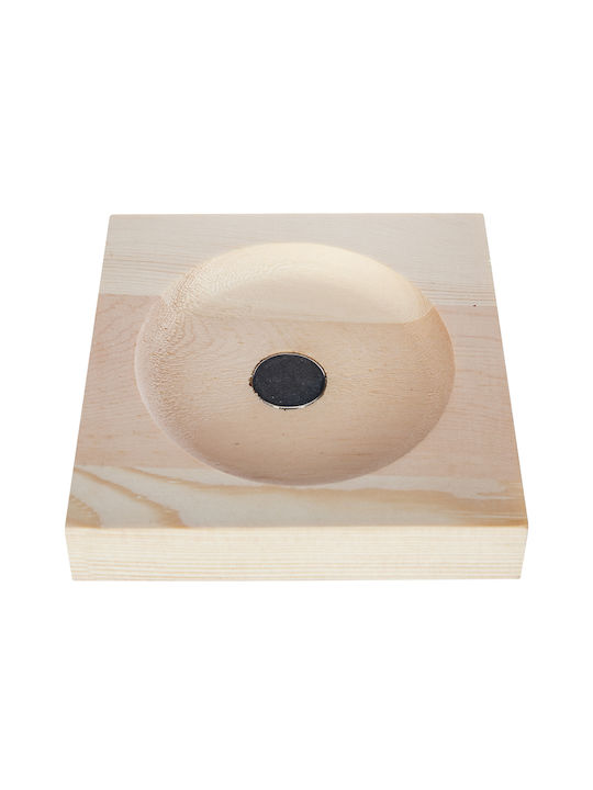 Click Office Hourglass Decoration from Glass 6x6x15cm in Beige color