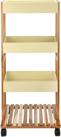 Estia Allure Lebensmittelregal Hölzernes 4 Ebenen Braun 30x40x88cm