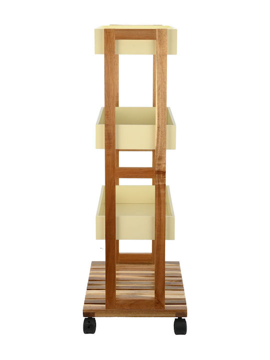 Estia Allure Rack De Bucătărie Din Lemn Cu 4 Locuri Maro 30x40x88cm