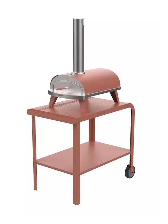 Ziipa Metallisches Küchenregal Mit 2 Ebenen Rote 73.2x50.8x87cm