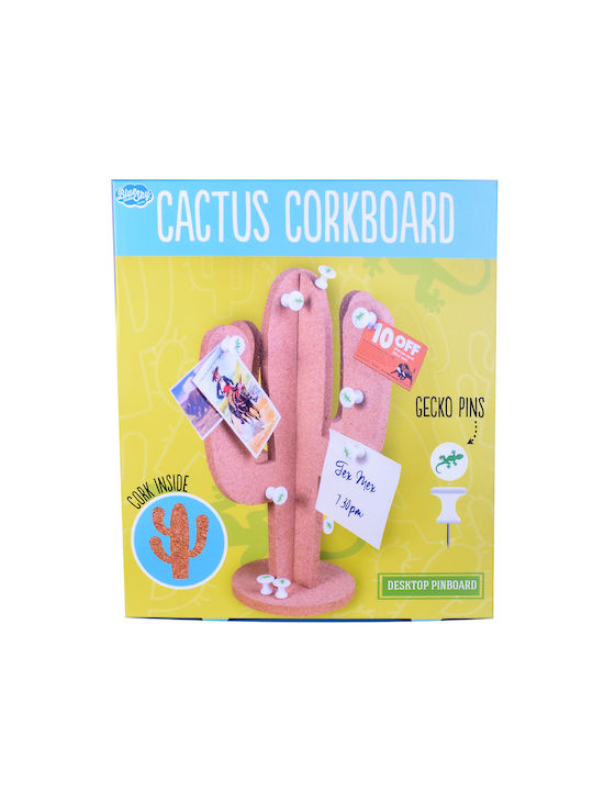 Blue Sky Studios Cactus Corkboard Office Decor Accessory 30x34cm In Brown Color