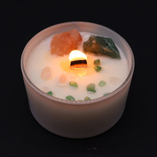 Aromatice Lumânare Chakra Crystal Candle Inimii Chakra 360g