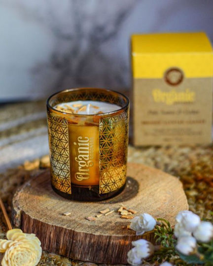 Αρωματικό Κερί Σόγιας Organic Palo Santo & Κέδρος 550g