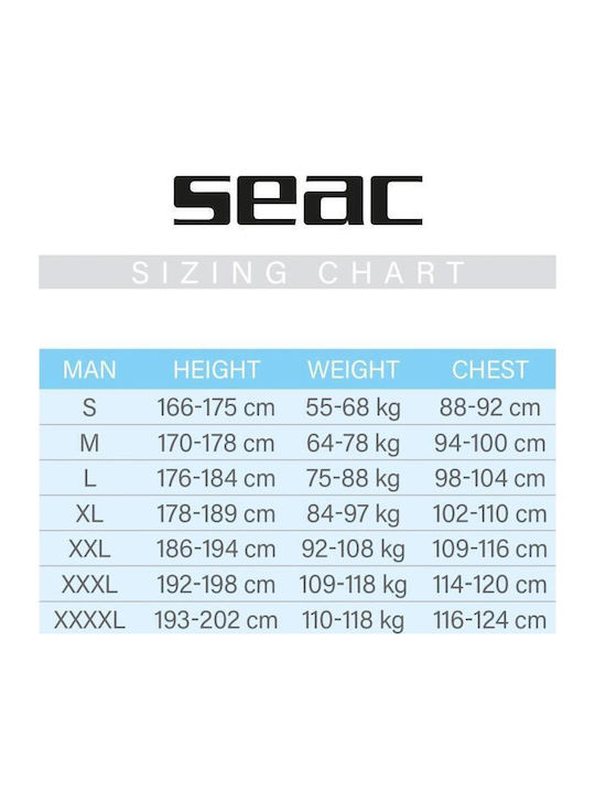 Seac Look Playsuit Wetsuit with Zip Black 2.5mm