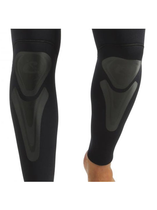 CressiSub Apnea Divisible Shaved Diving Suit with Chest Pad for Spearfishing Black 5mm