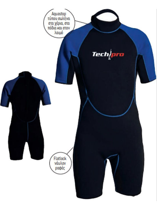 Tech Pro Meru Einzelstück Neoprenanzug Schwarz 3mm