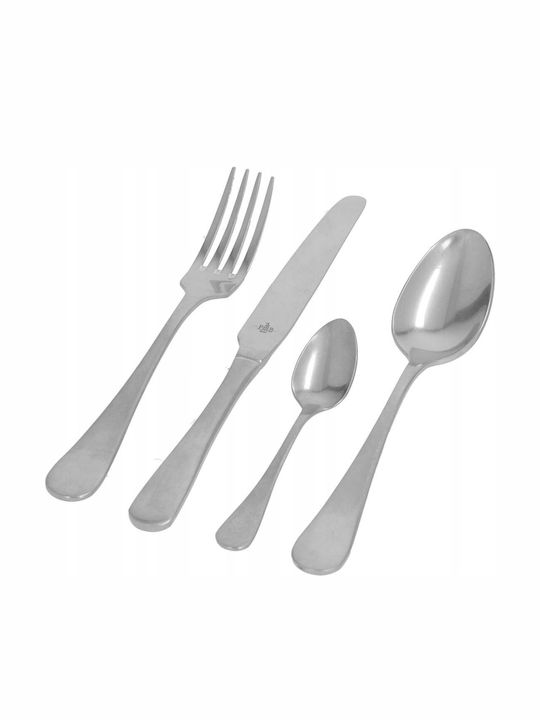 Excellent Houseware Σετ Μαχαιροπίρουνα Ανοξείδωτα Ασημί 24τμχ