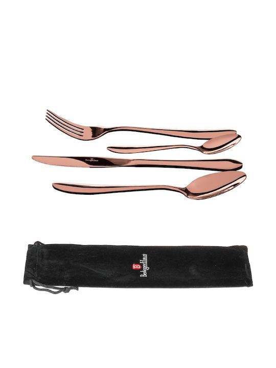 Berlinger Haus Satin Line Cutlery Set Stainless Rose Gold 4pcs