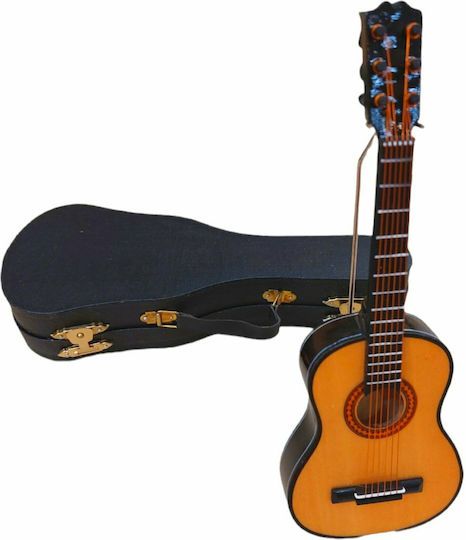 Miniatură Decorativă Chitară Clasică Corzi 20cm Suport Husă