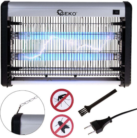 Geko Geko Elektrischer Insektenvernichter mit Hochspannungsnetz 20W G80492