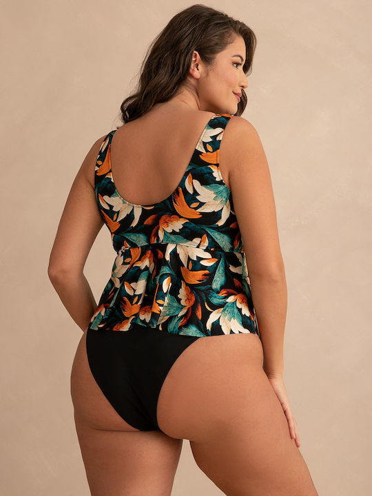 Γυναικείο Μαγιό Τανκίνι Rock Club Art Print Κρουαζέ Plus Size Lycra