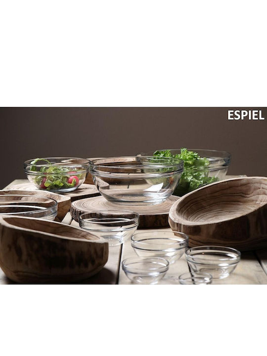 Espiel Chef Σαλατιέρα Γυάλινη Διάφανη 30x30x12.6cm