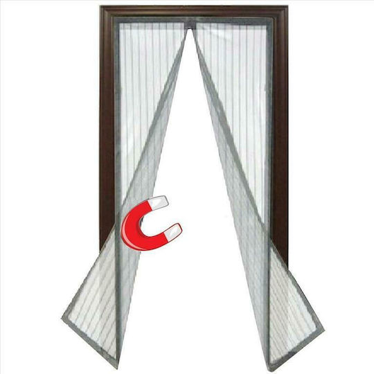 Sidirela Window Mosquito Net With Velcro With Magnetic Clasp Gray 120x100cm