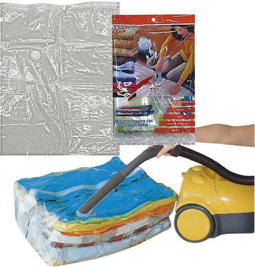 HOMie Plastic Sac de Depozitare pentru Haine Etanș și cu Vid 100x70cm 1buc