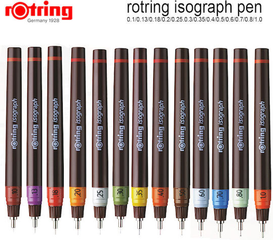Rotring Isograph Ραπιδογράφος 0.2mm