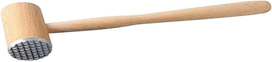 Fackelmann Wooden Meat Mallet Metal Edges 30x10cm