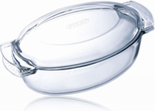 Pyrex Dutch Oven Oval mit Glasdeckel 38x22cm 1Stück