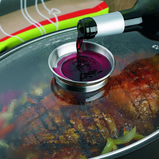 Royalty Line Dutch Oven Rectangular Made of Cast Aluminum with Glass Lid 32x22cm 1pcs