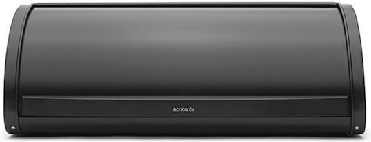 Brabantia Roll Top Bread Box Metallic Black 44.5x26.2x17.3cm
