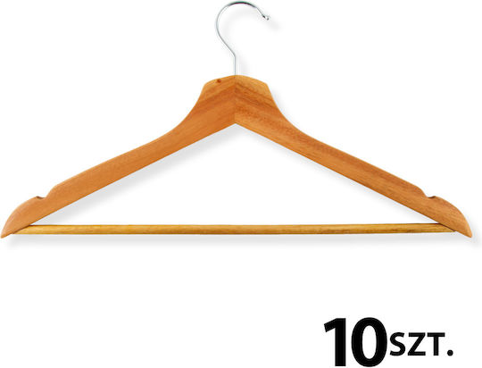 Ruhhy Clothes Hanger Brown 10pcs