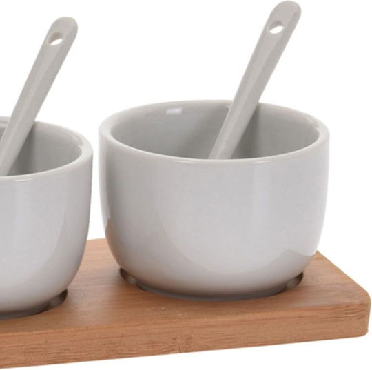Excellent Houseware Porzellan Ordnungshüter 3 Schlitze mit Basis Mehrfarbig Ø6.5xH4.5cm W4.5xL4.5xH4.5cm 7Stück