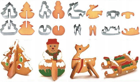 3d Christmas Gingerbread Cookie Cutters