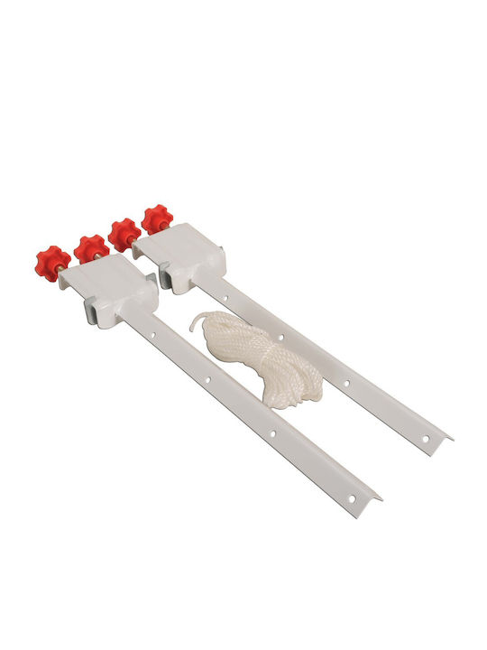 Aplostrak Metallic Folding Wall Mounted Balcony Railings with Hanging Length 11m