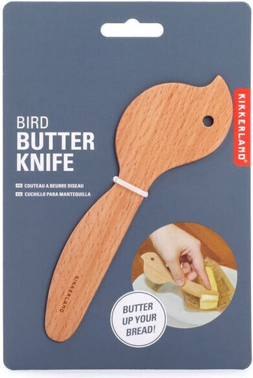 Kikkerland Butterdose Hölzernes Braun