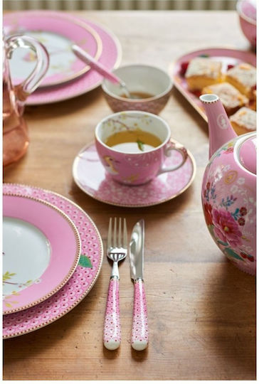 PiP Studio Floral Eierbecher aus Porzellan Rosa 1pcs