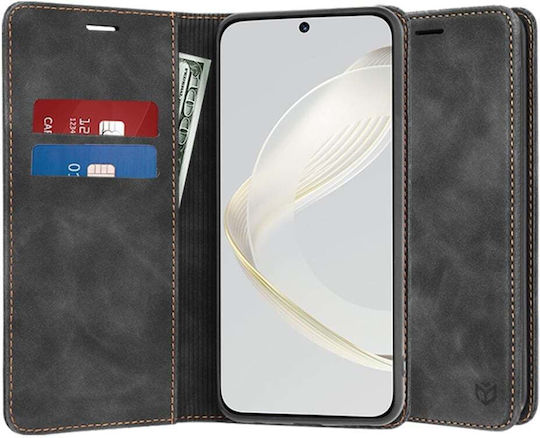 Brieftasche Leder Schwarz (Huawei Nova 11, Huawei Nova 12S)