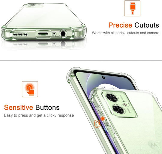 Back Cover Silicon Transparent (Moto G55)