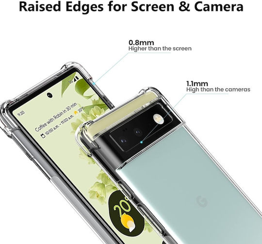 Umschlag Rückseite Silikon Transparent (Google Pixel 6 Pro)