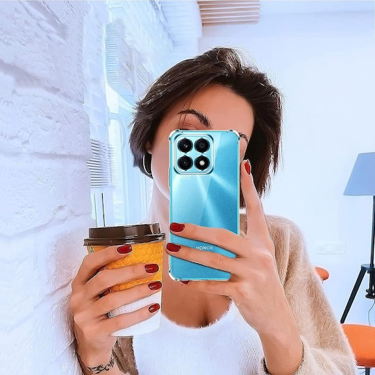 Umschlag Rückseite Silikon Transparent (Honor X8a)