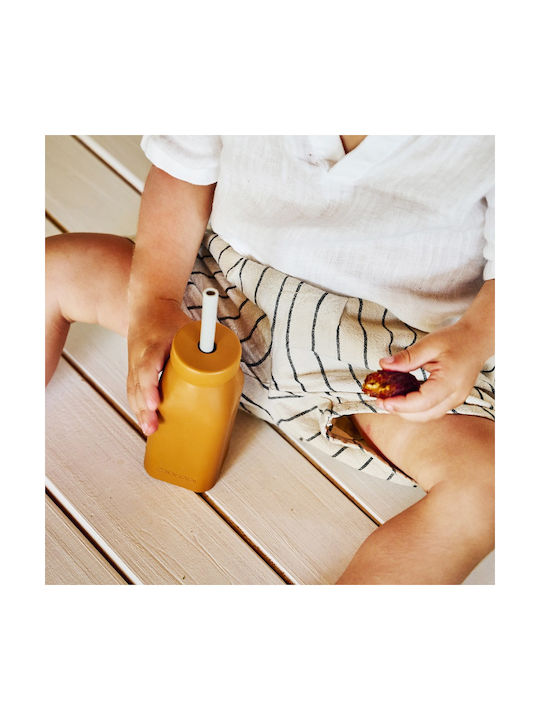 Minikoioi Flasche Wasser Kunststoff mit Schraubverschluss Gelb