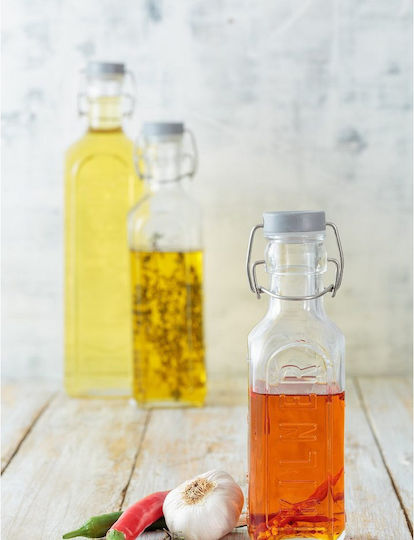 KIlner Kilner Μπουκάλι Νερού Γυάλινο με Κλιπ Διάφανο 600ml