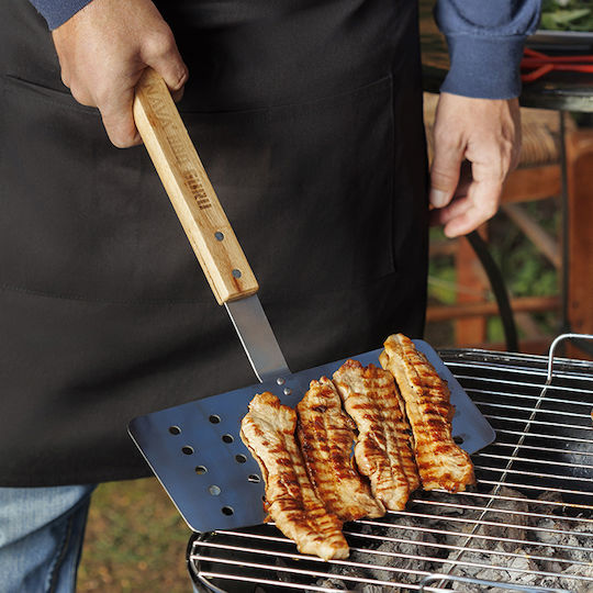 Nava Σπάτουλα Grill Τρυπητή Ανοξείδωτη 38cm