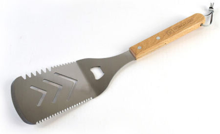 Home & Camp Σπάτουλα Grill Τρυπητή από Ανοξείδωτο Ατσάλι 39cm