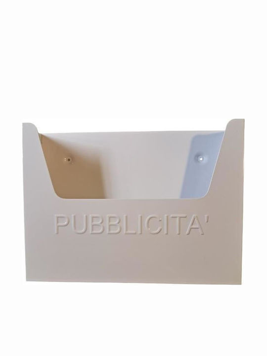 Import Hellas Τχ 001 Formulare Box Metallisch in Weiß Farbe 34.5x7.5x26cm TX-001