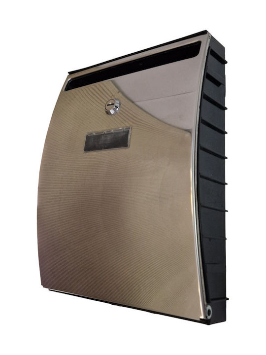 ARFE Outdoor Mailbox Metallic in Silver Color 24x8x32cm