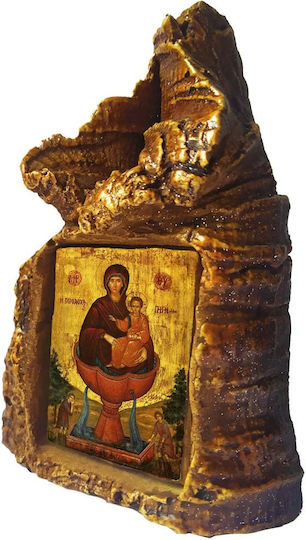 Saint Icon Life-giving Spring – Table Ceramic Heart-Shaped 14cm