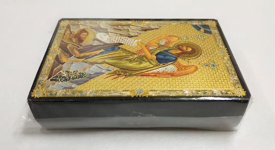 Saint John the Baptist Flat Icon Gold-embossed Paper Category Wooden MDF S&K Byzantine Icons