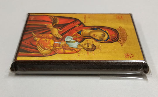 Holy Mary Christ Guide Prousiotissa Icon Frame Paper Krn No 00 Size 6.5cm X 9.5cm Wooden Mdf Icon S&k Byzantine Icons
