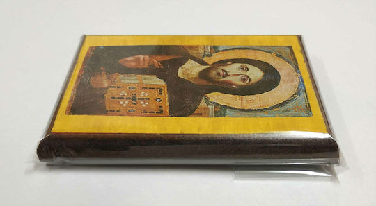 Christ Pantocrator Sinai Icon Frame Category Paper Krn No 00 Dimensions 6.5cm X 9.5cm Wooden MDF S&k Byzantine Icons