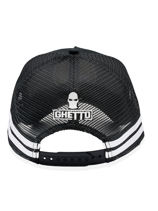 Ghetto Street Wear Logo 3D Embroidery Black Cap