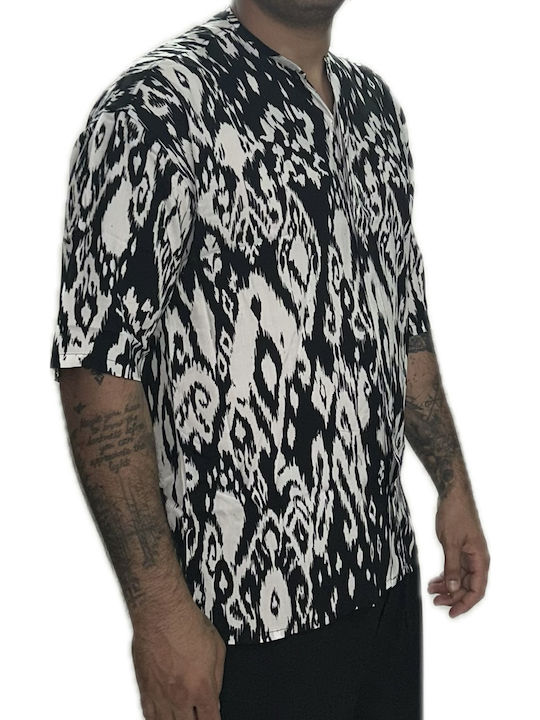 Μακρυμάνικo Πουκάμισο Black/White Pattern