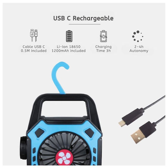 Niaros Niaros Mini Klimaanlagen & Ventilatoren USB Fan Blau 201810004