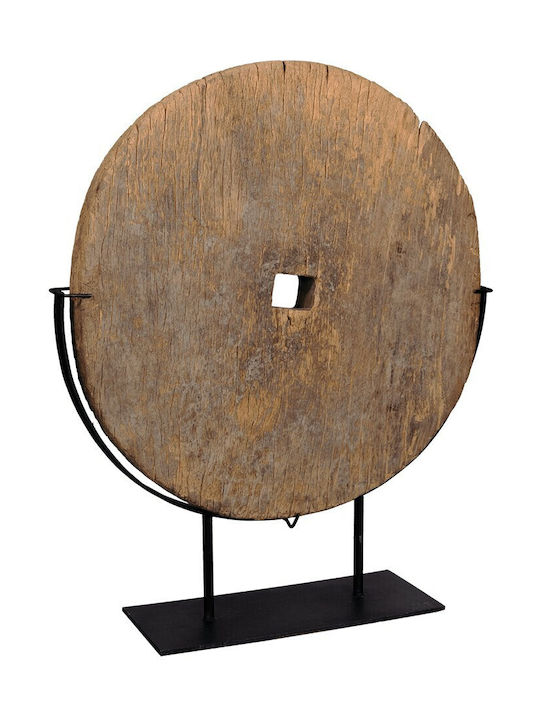 Επιδαπέδιο Διακοσμητικό Ρόδα Ξύλο 88x73x20,5cm
